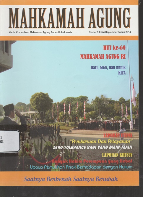 MAJALAH MAHKAMAH AGUNG NOMOR 5 EDISI SEPTEMBER 2014 
